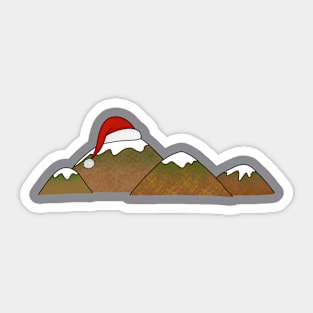Festive Mountains Sticker